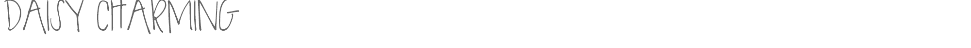 Sample characters Daisy Charming Font